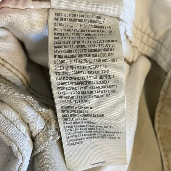 Hollister 10" Flat Front Mid Rise Cargo Shorts Tan Brown Mens Size 32 - Picture 4 of 4